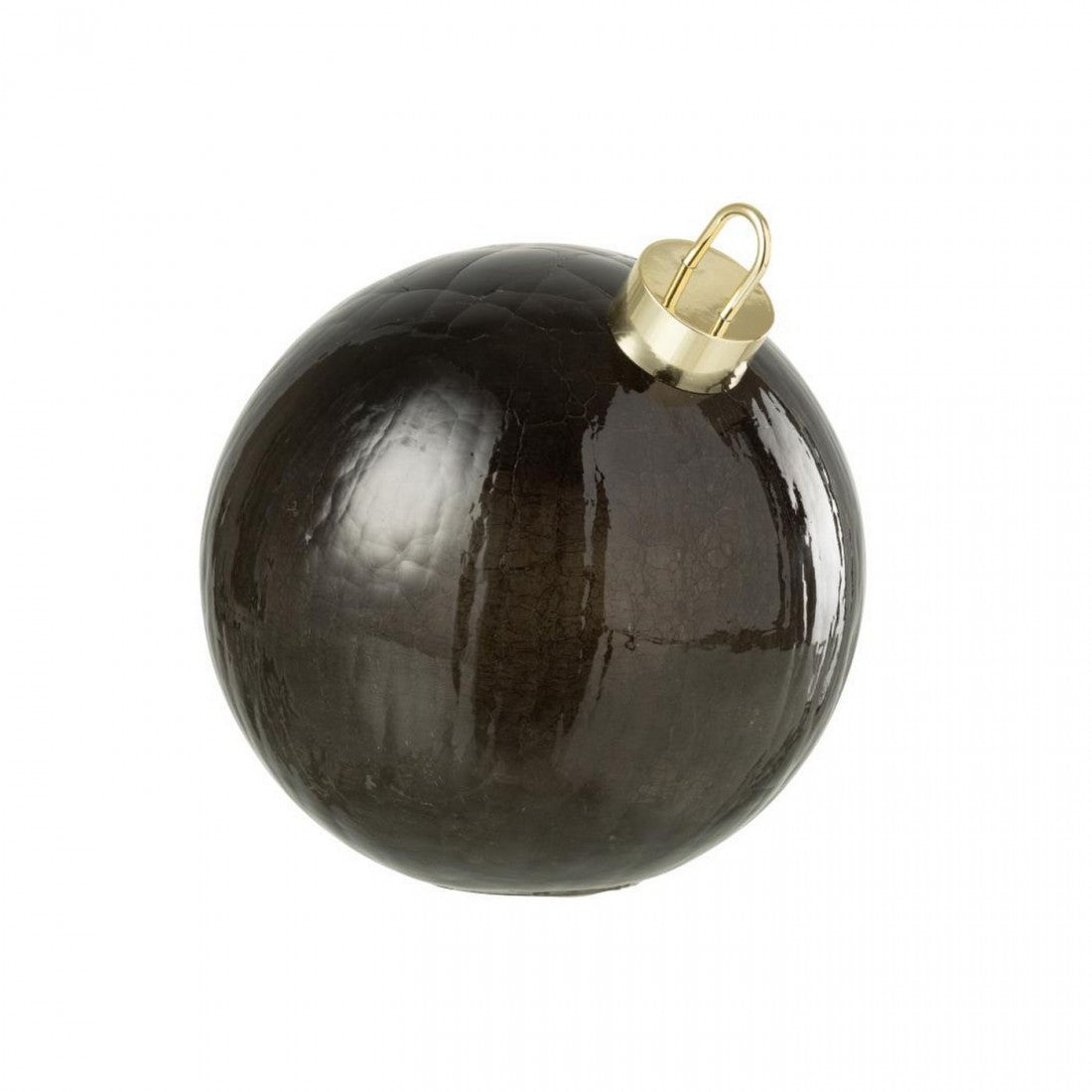 Christmas Bauble LED Glass Black Set of 3 J-Line