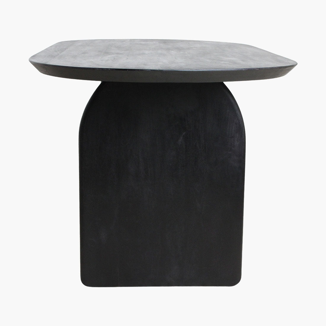 Bullnose Dining Table Mix Black 180cm Raw Materials