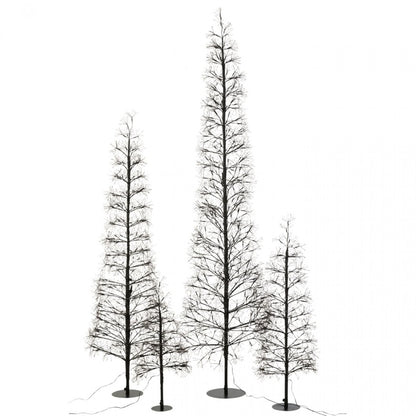 Christmas Tree Warm White LED Lights Black Iron Extra Large H240cm J-Line