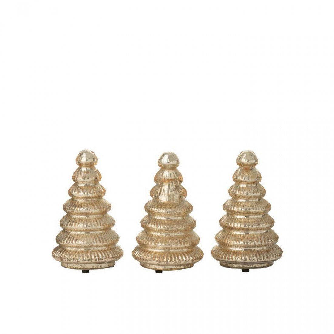 Boom LED Ribbed Glass Gold-Colored Set of 3 J-Line