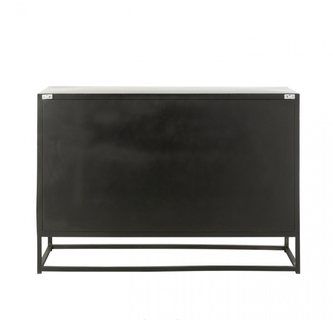 Shanil Wood/Iron Black Buffet Cabinet J-Line