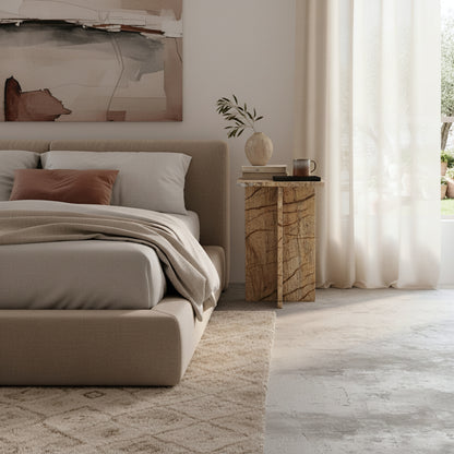 Seoul Marble Side Table Bizar Raw Materials