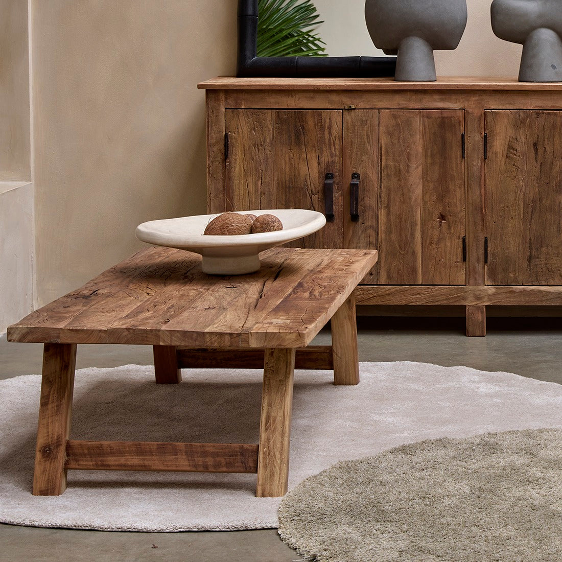 Farmwood Rectangular Coffee Table Raw Materials