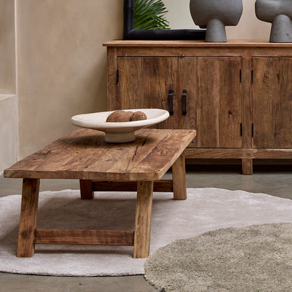 Farmwood Rectangular Coffee Table Raw Materials