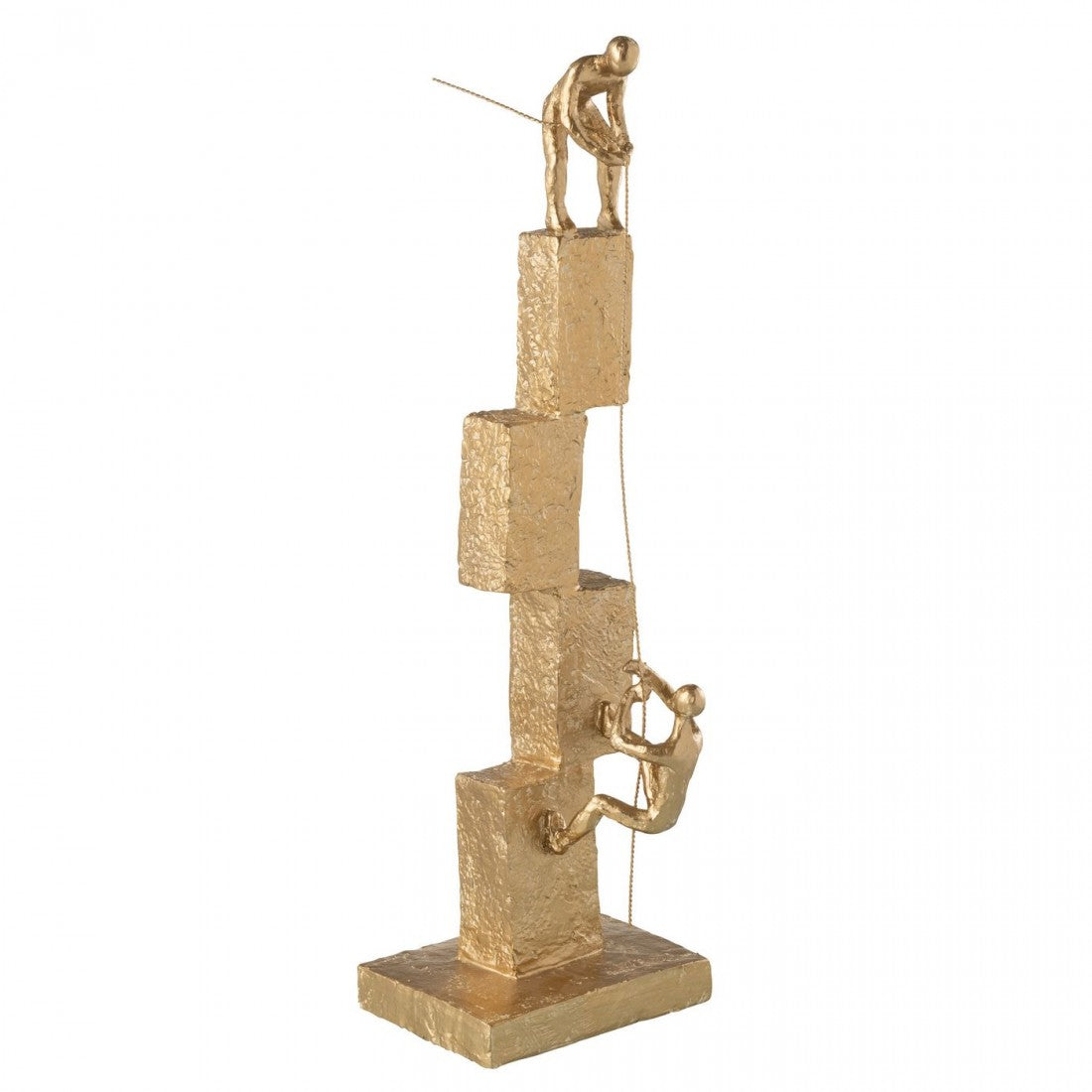 Modern Climbing Figures Resin Gold J-Line