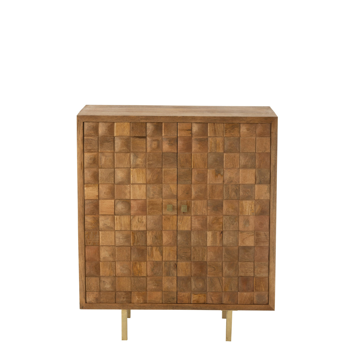 Nino Cabinet Metal/Mango Wood Natural/Gold J-Line