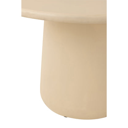 Round Dining Table Ram Beige Ø118cm J-Line