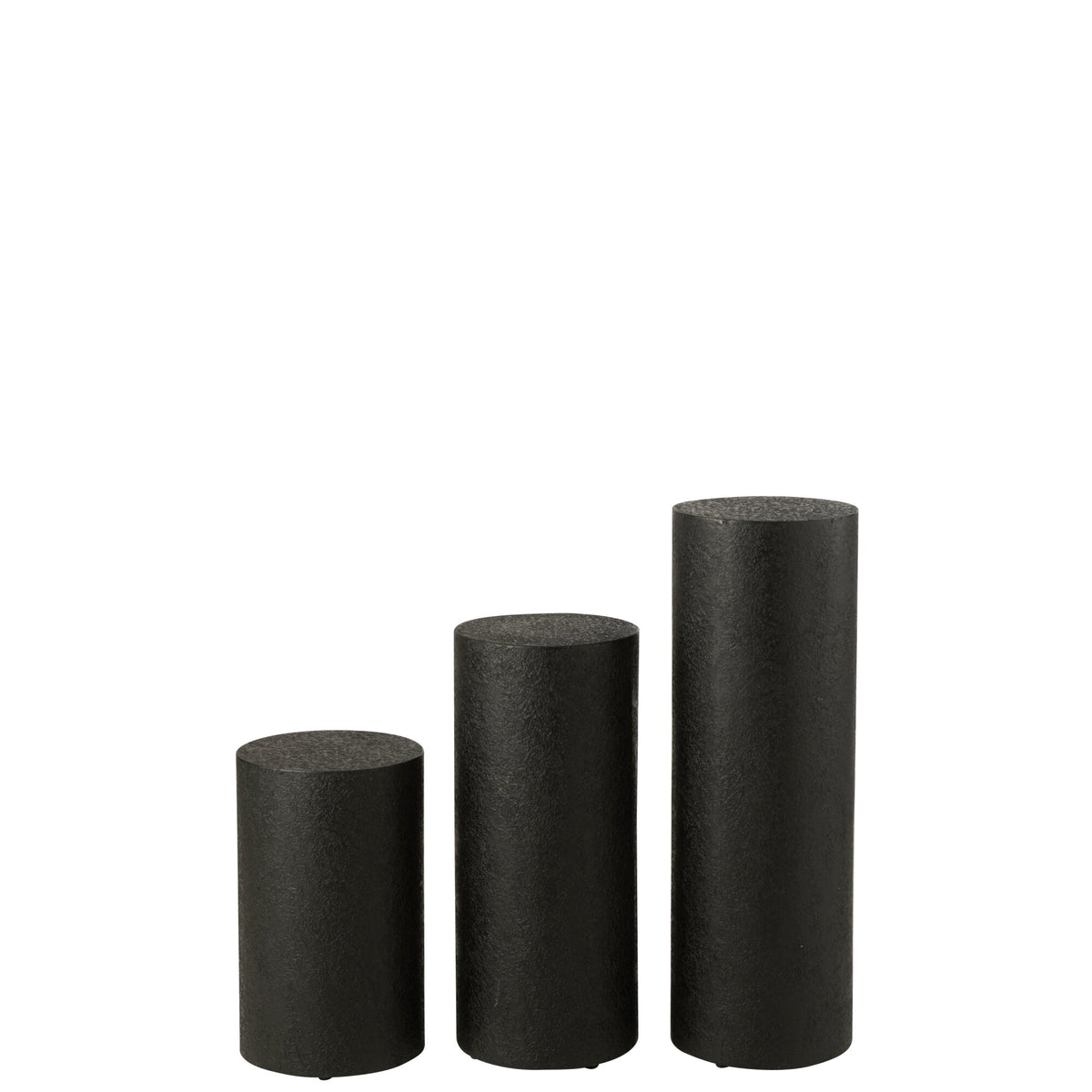 Coffee Table Cylinder MDF Black J-Line