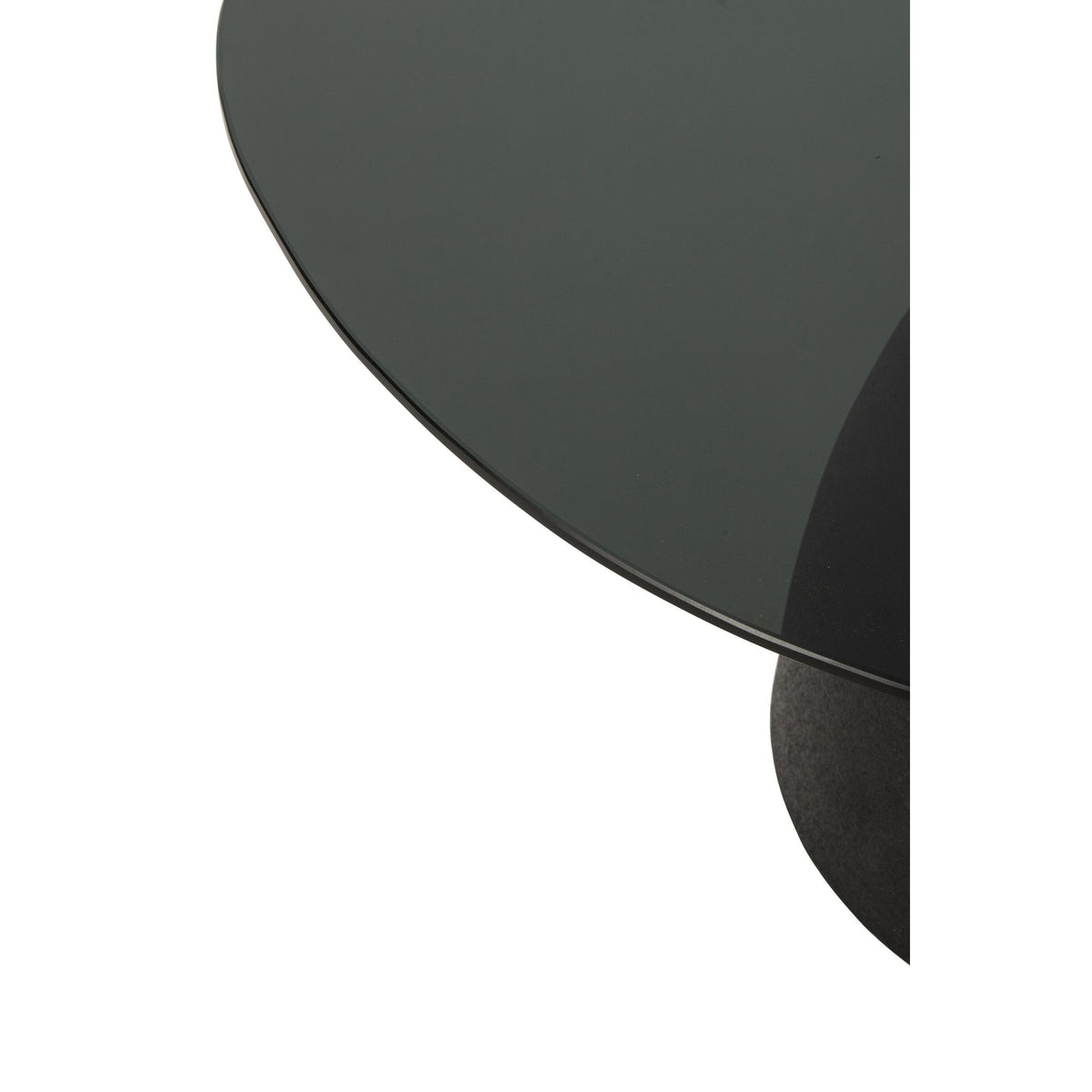 Coffee Table Glass/Metal Black J-Line