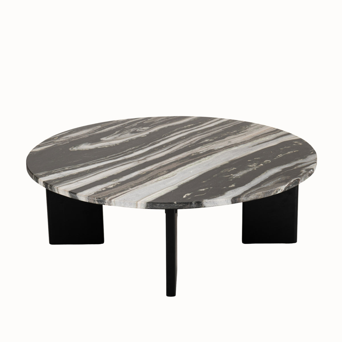 Coffee Table Mathilde Marble Black/Grey J-Line