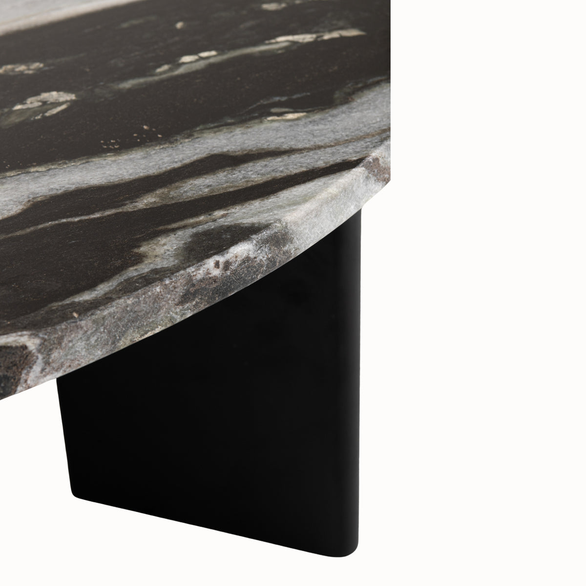 Coffee Table Mathilde Marble Black/Grey J-Line