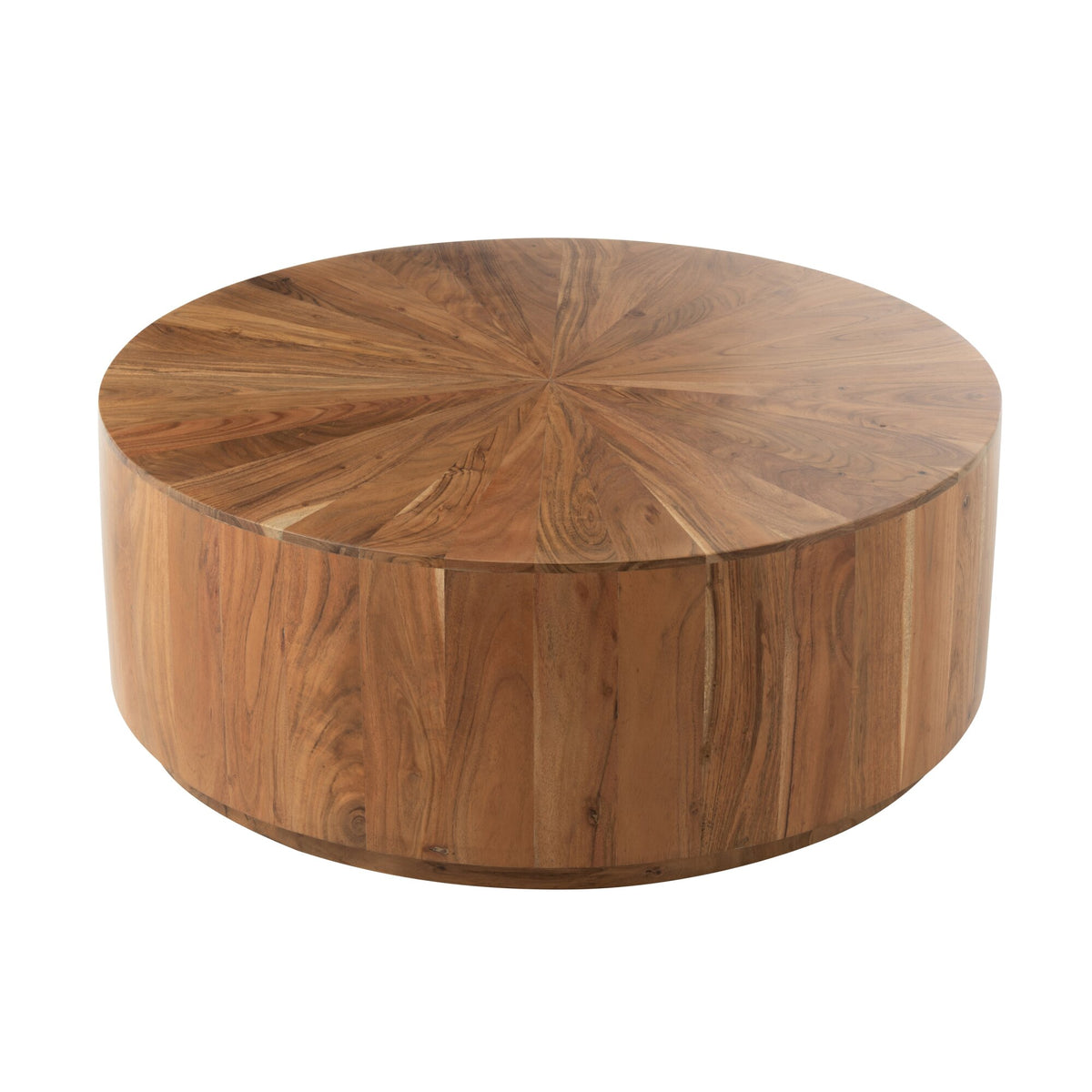 Coffee Table Round Acacia Wood/MDF Natural J-Line