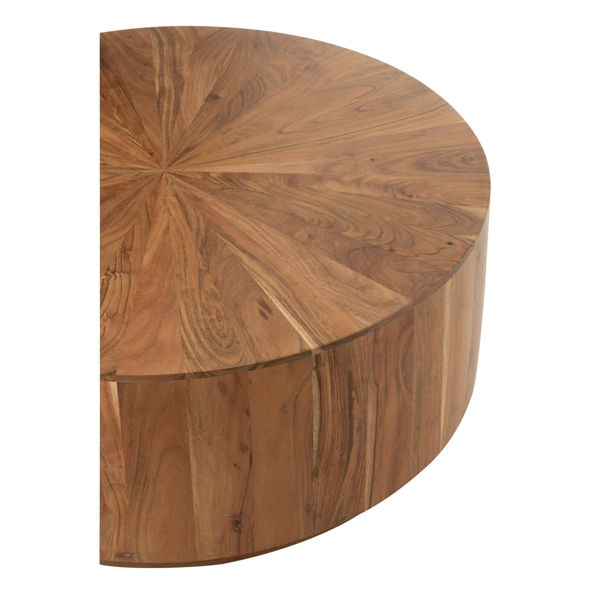 Coffee Table Round Acacia Wood/MDF Natural J-Line