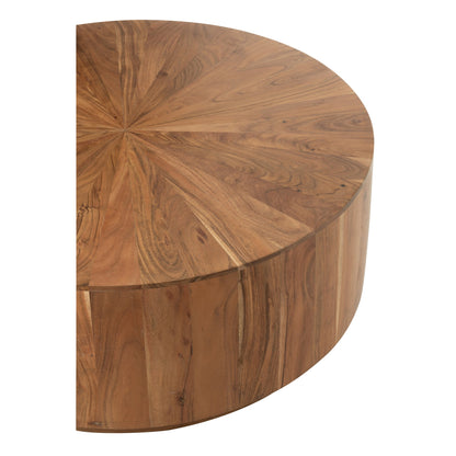Coffee Table Round Acacia Wood/MDF Natural J-Line
