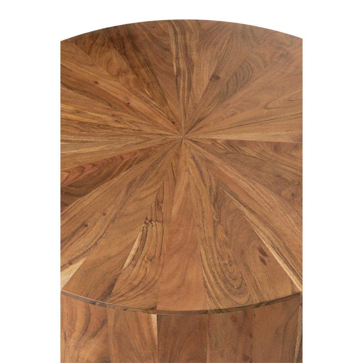 Coffee Table Round Acacia Wood/MDF Natural J-Line