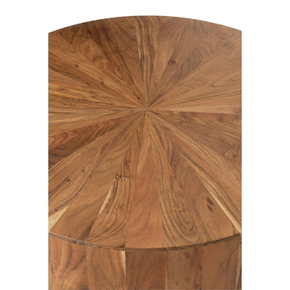 Coffee Table Round Acacia Wood/MDF Natural J-Line