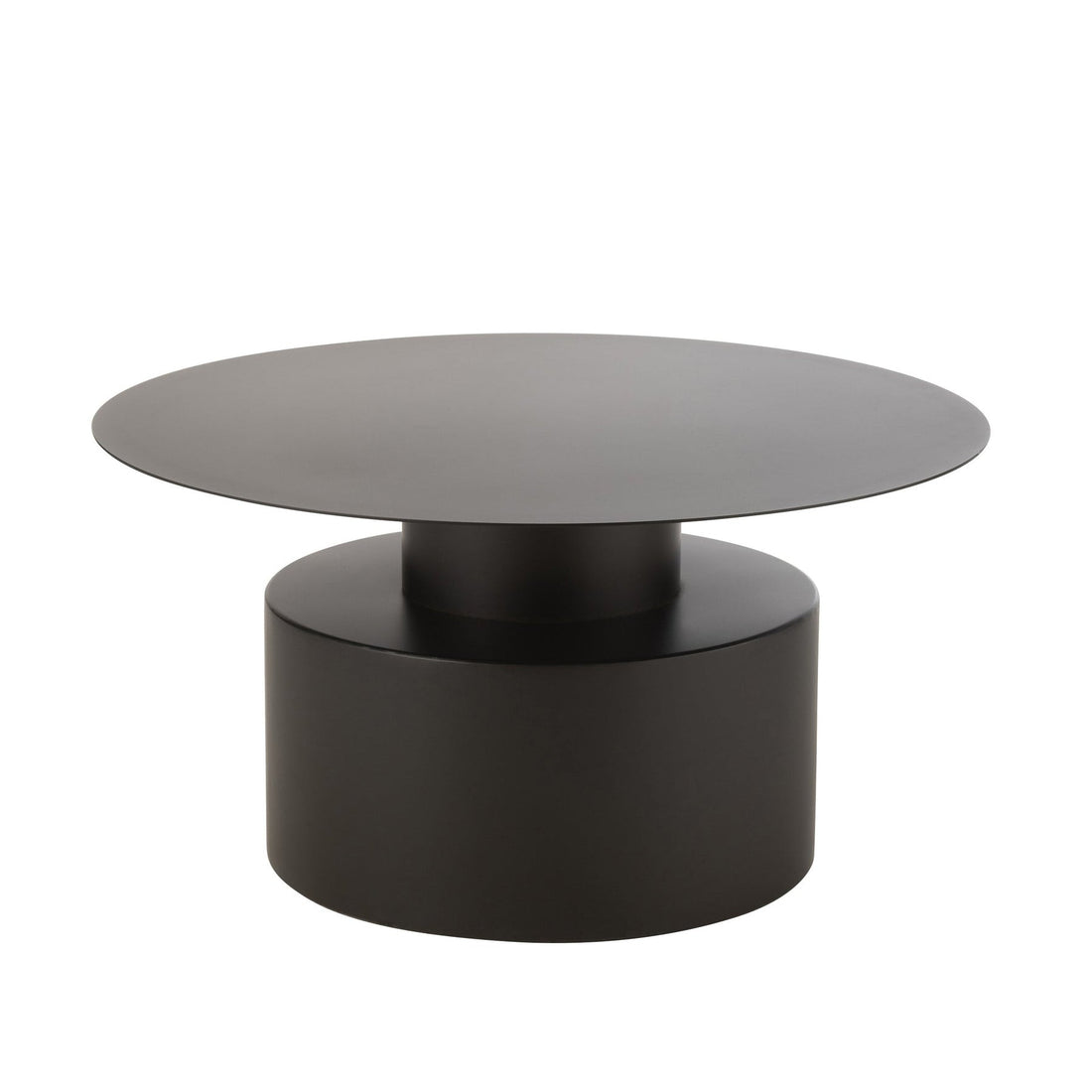 Coffee Table Round Metal Black J-Line