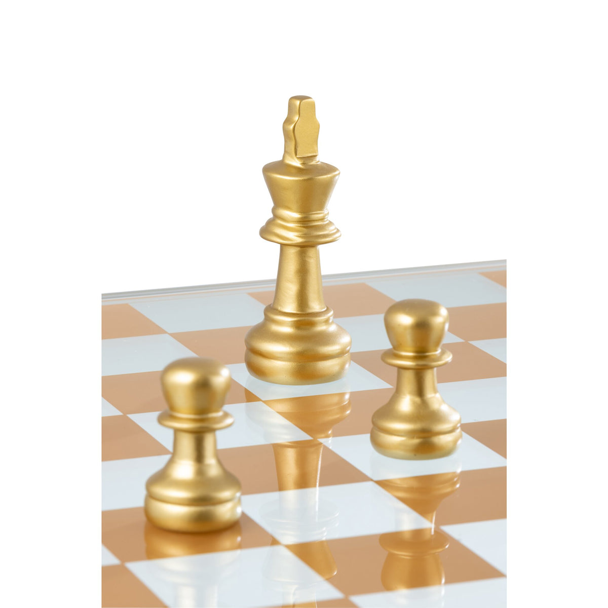 Chess Set Glass Polyresin Multicolor J-Line