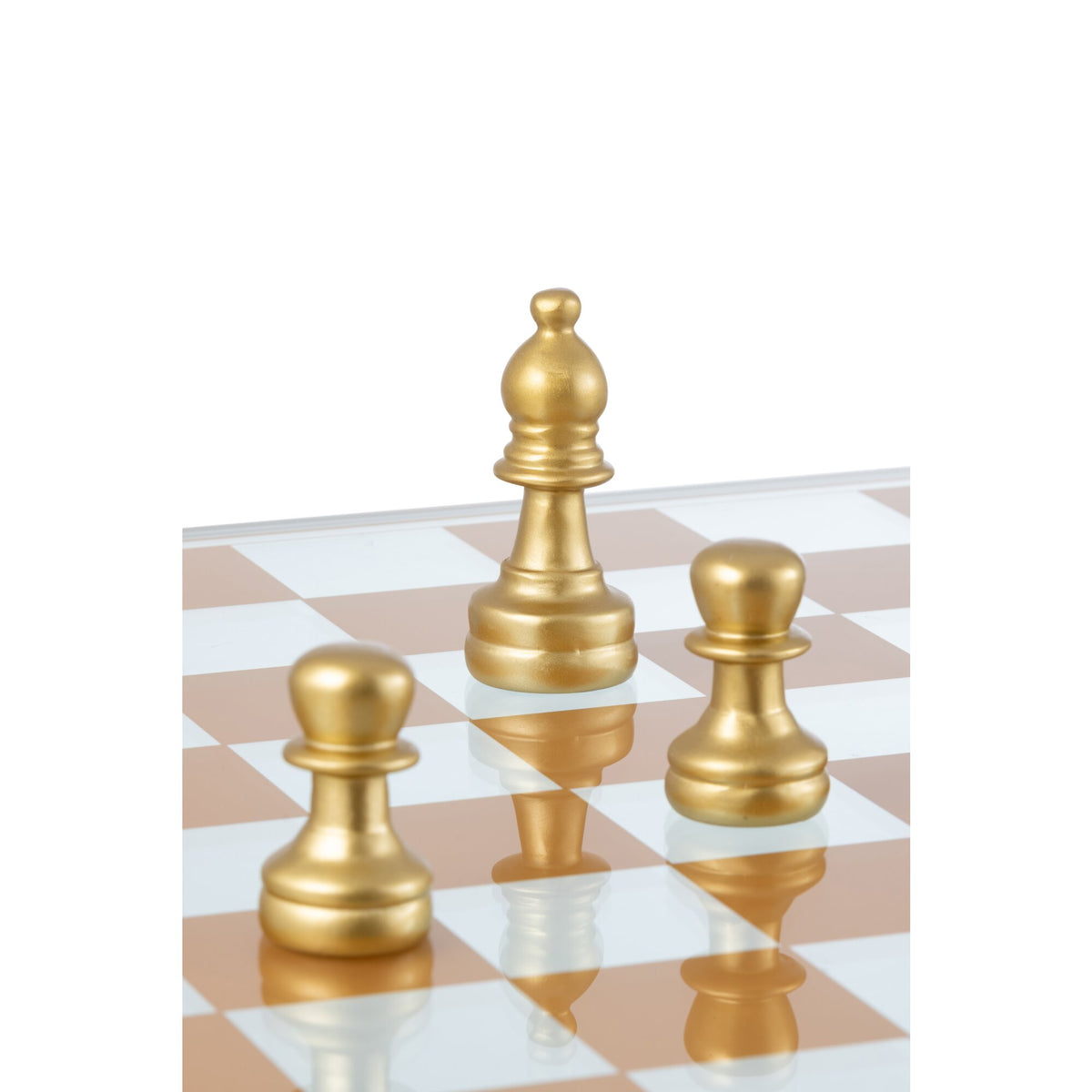Chess Set Glass Polyresin Multicolor J-Line