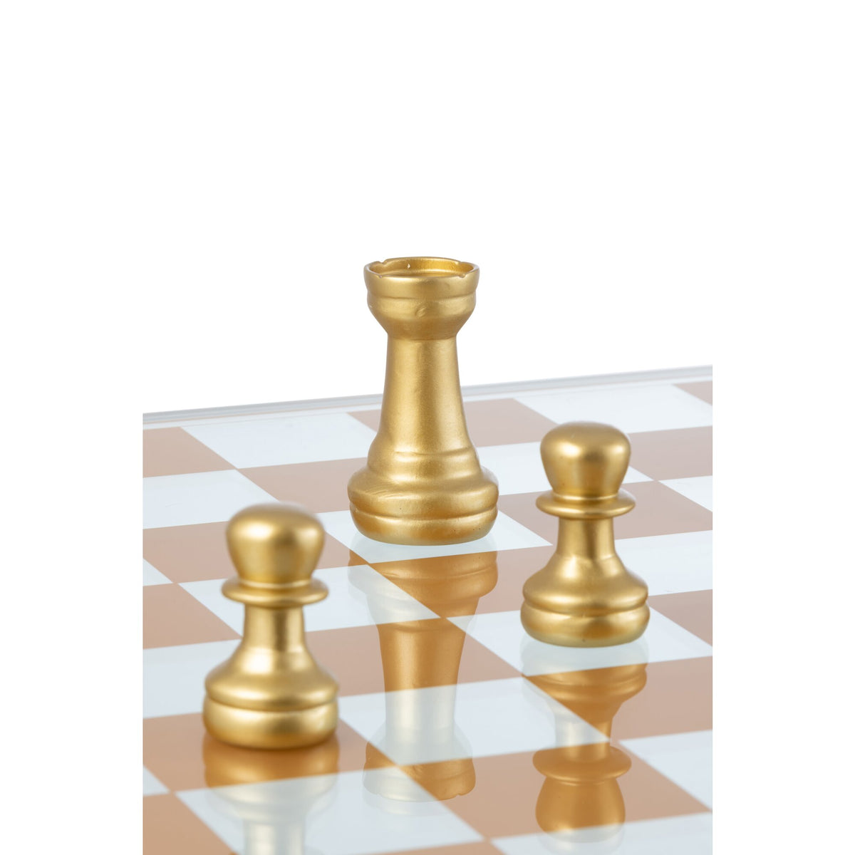 Chess Set Glass Polyresin Multicolor J-Line