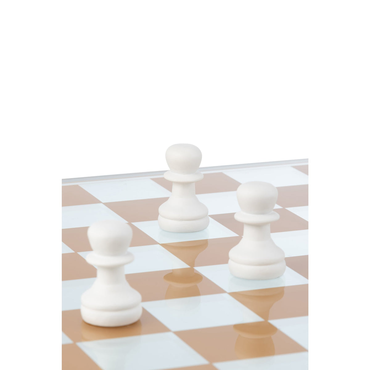 Chess Set Glass Polyresin Multicolor J-Line