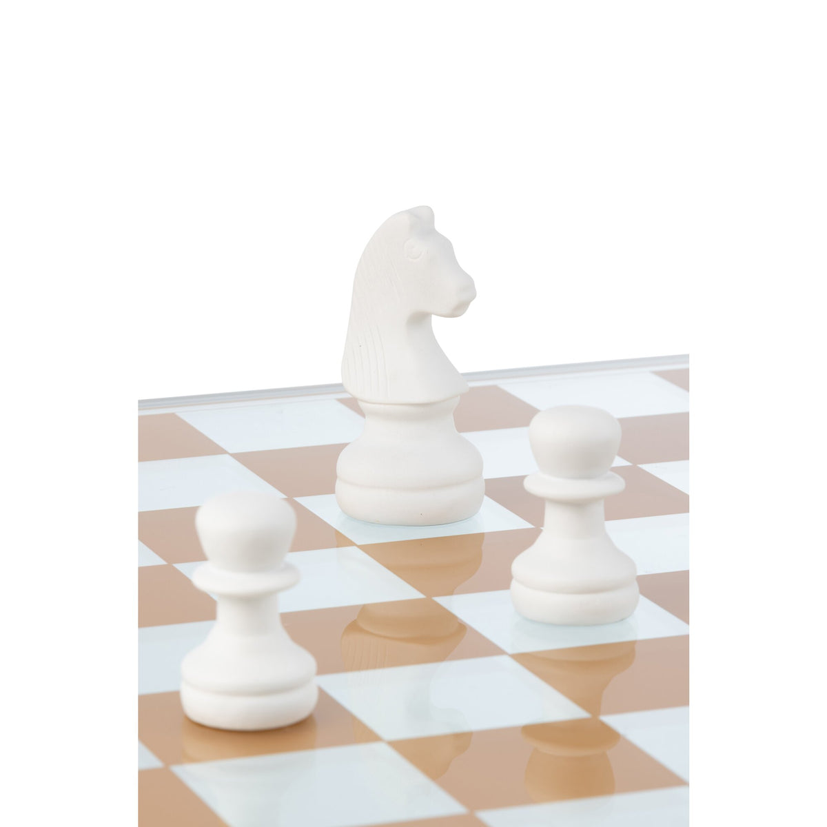 Chess Set Glass Polyresin Multicolor J-Line
