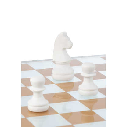 Chess Set Glass Polyresin Multicolor J-Line