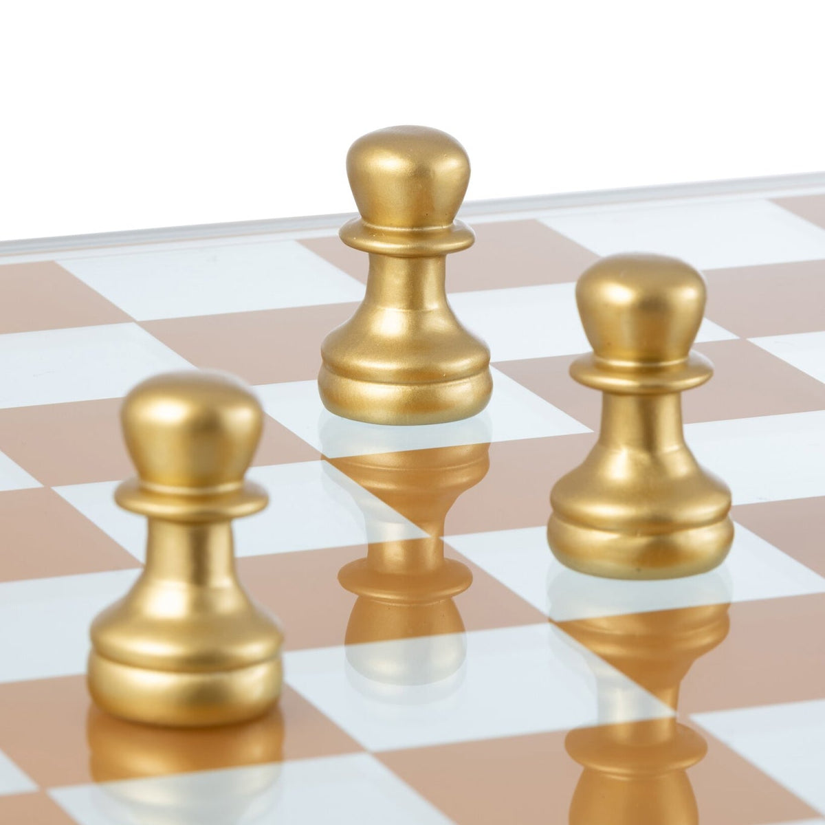 Chess Set Glass Polyresin Multicolor J-Line