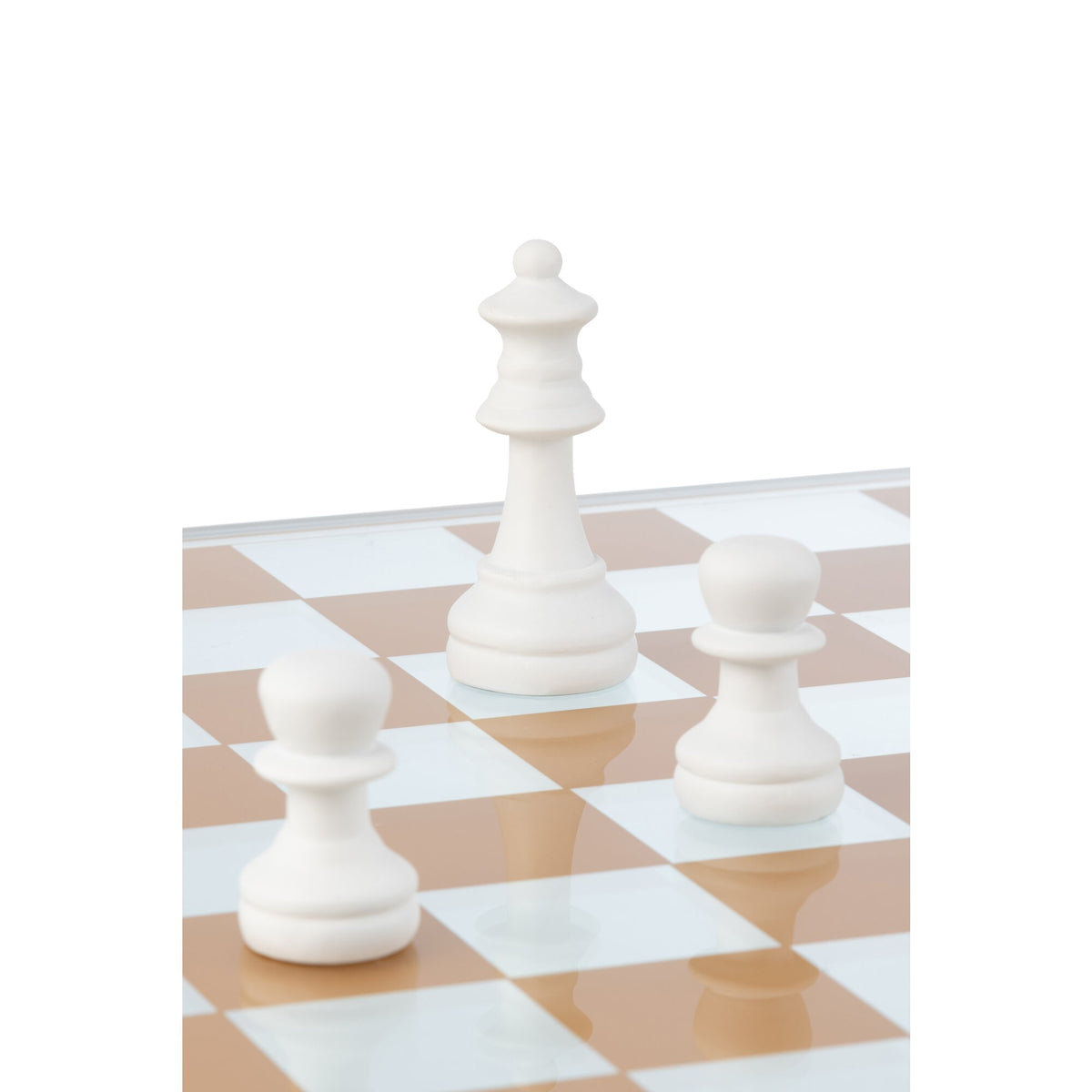 Chess Set Glass Polyresin Multicolor J-Line