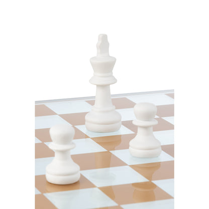 Chess Set Glass Polyresin Multicolor J-Line