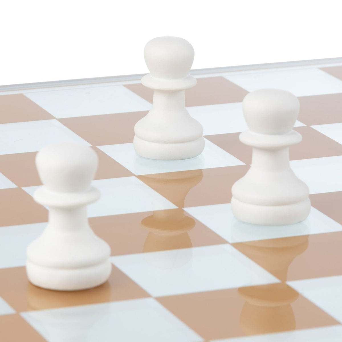 Chess Set Glass Polyresin Multicolor J-Line