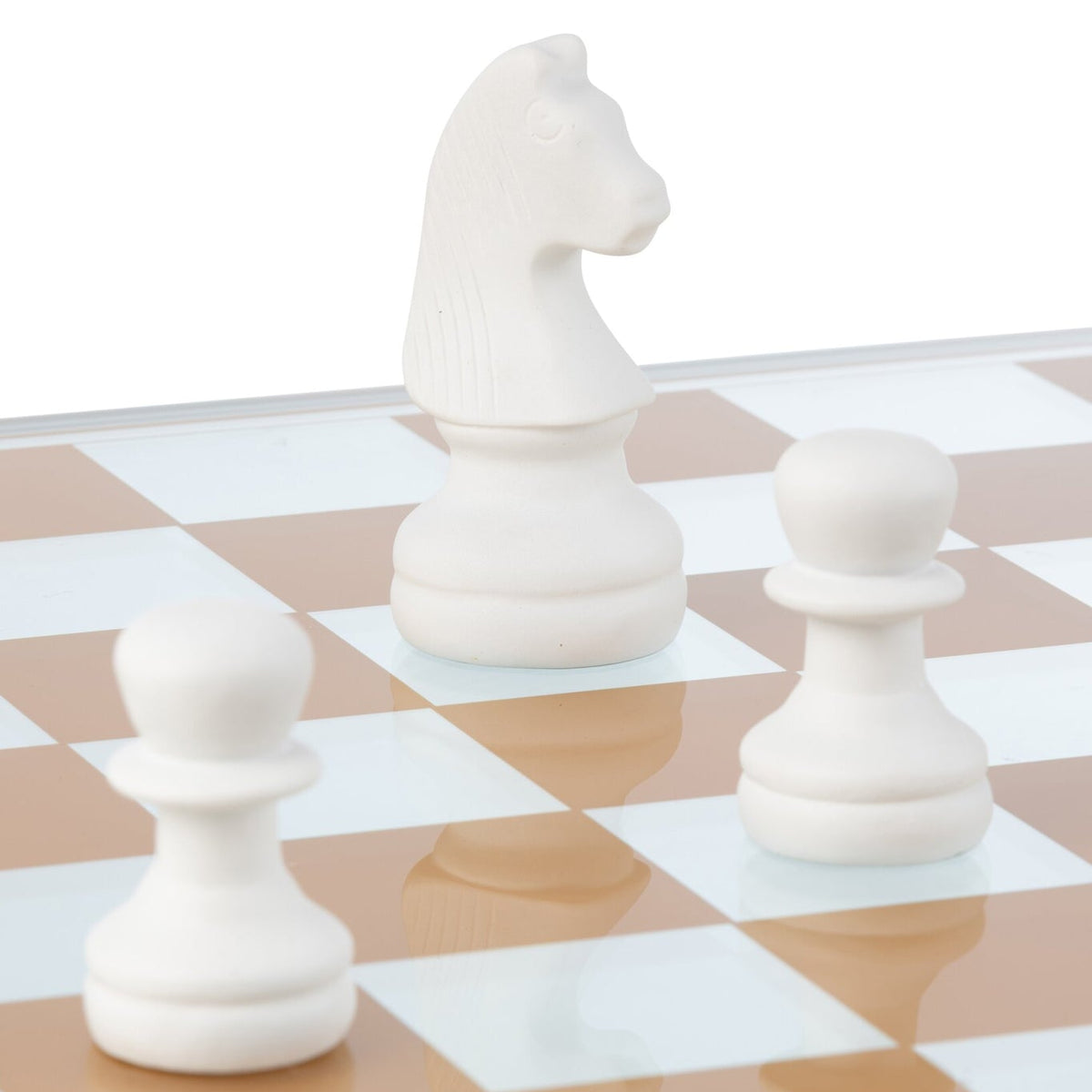 Chess Set Glass Polyresin Multicolor J-Line