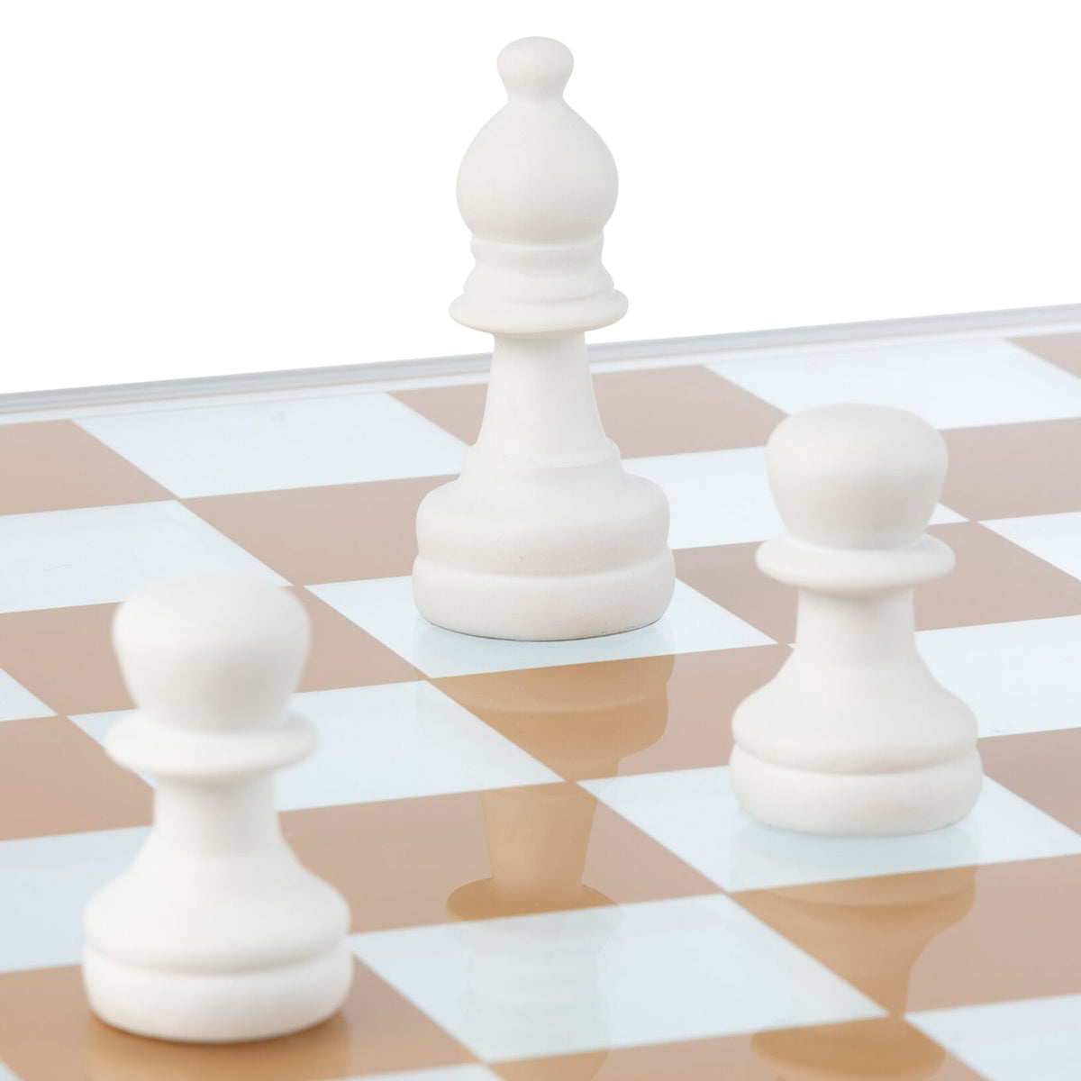Chess Set Glass Polyresin Multicolor J-Line