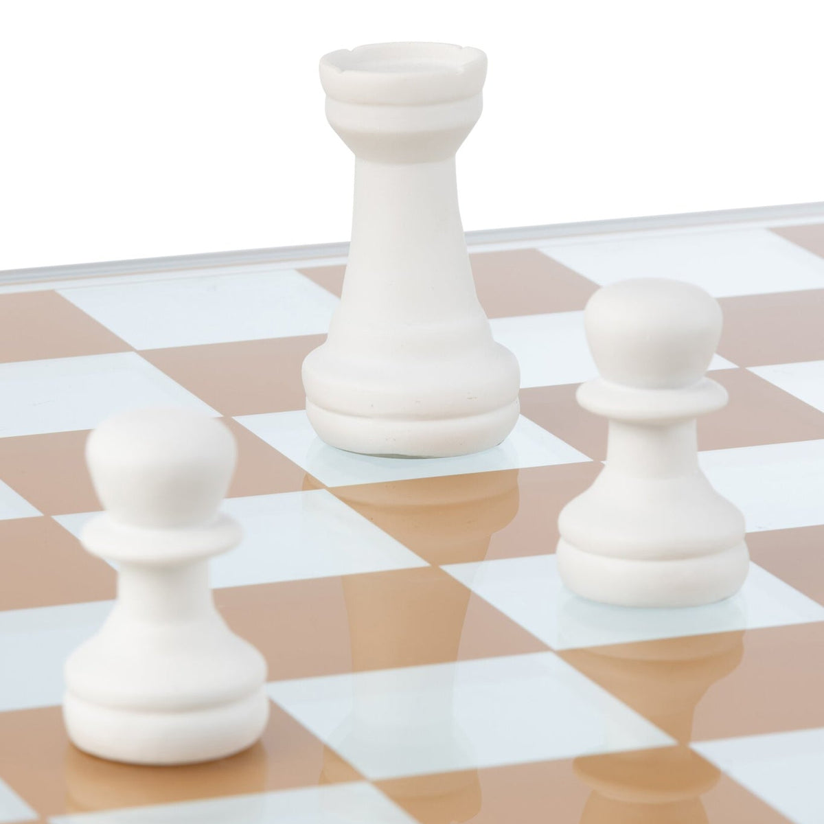 Chess Set Glass Polyresin Multicolor J-Line