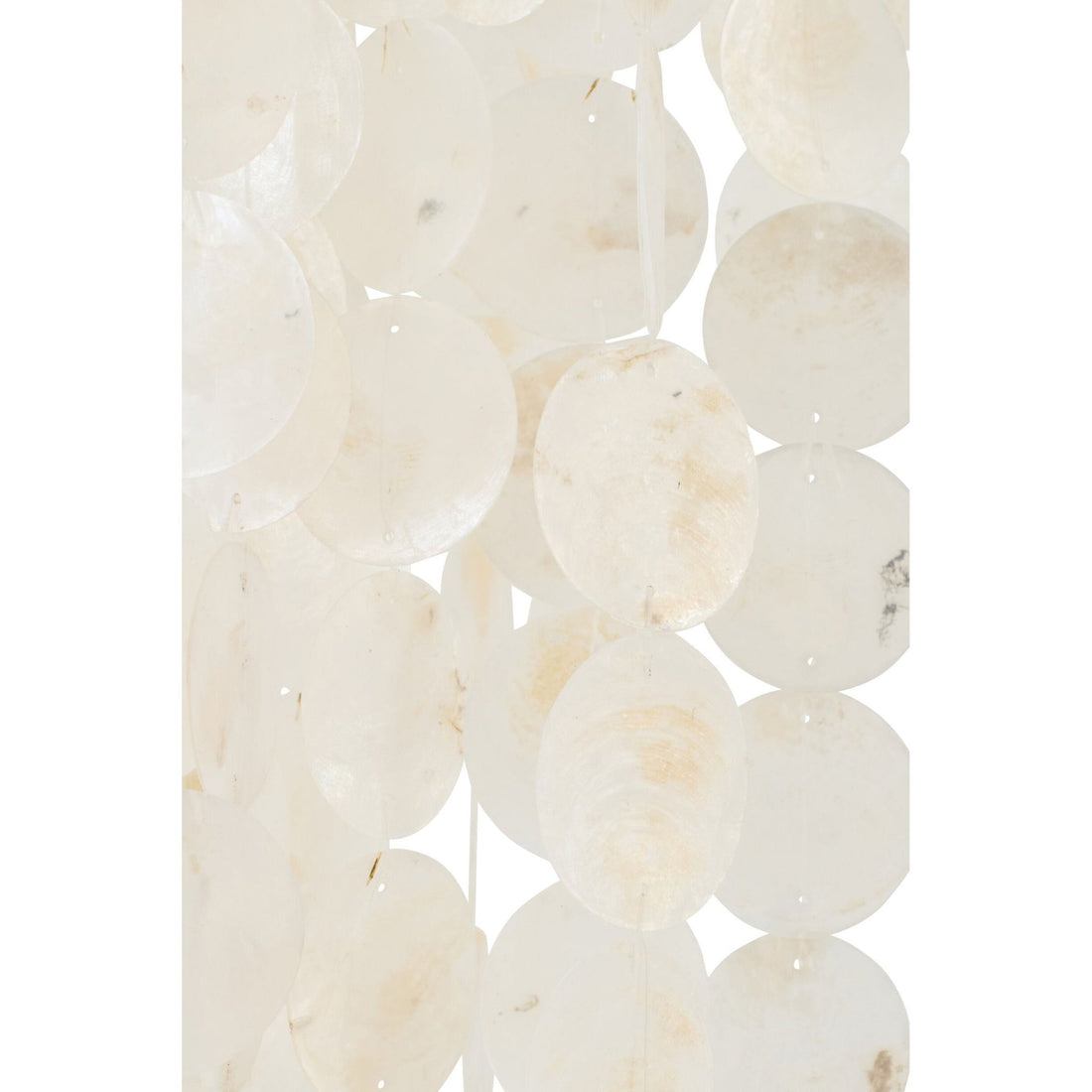 Capiz Shell Pendant Light White Large Ø80cm x H250cm J-Line