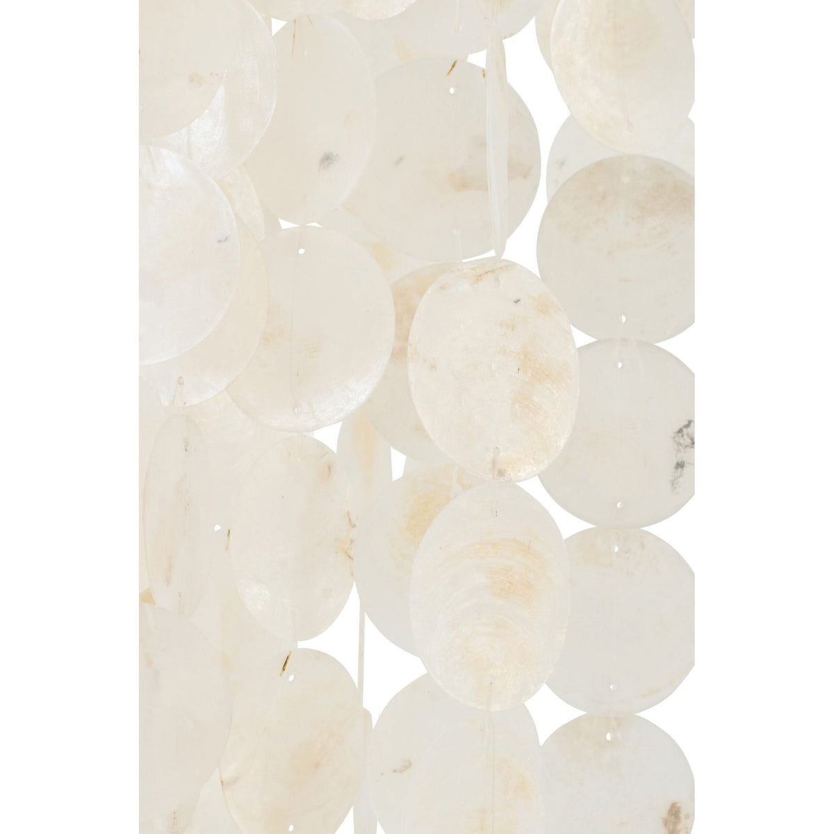 Capiz Shell Pendant Light White Large Ø80cm x H250cm J-Line