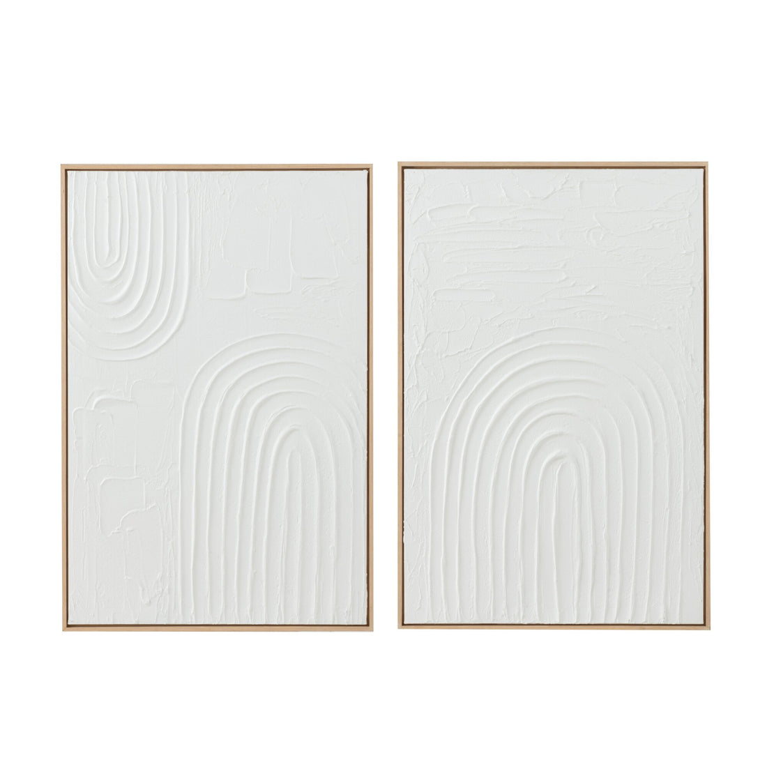 Elise Painting White Canvas Set of 2 J-Line