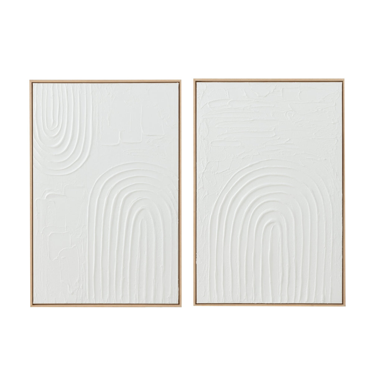 Elise Painting White Canvas Set of 2 J-Line