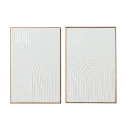 Elise Painting White Canvas Set of 2 J-Line