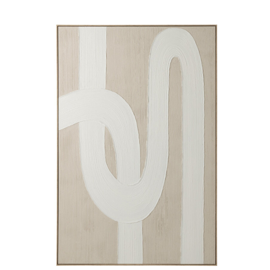 Painting Lines Pine Wood White/Light Beige J-Line