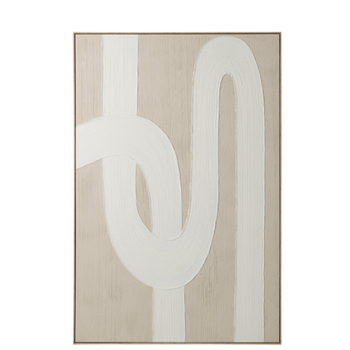 Painting Lines Pine Wood White/Light Beige J-Line