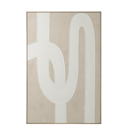Painting Lines Pine Wood White/Light Beige J-Line