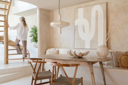 Painting Lines Pine Wood White/Light Beige J-Line