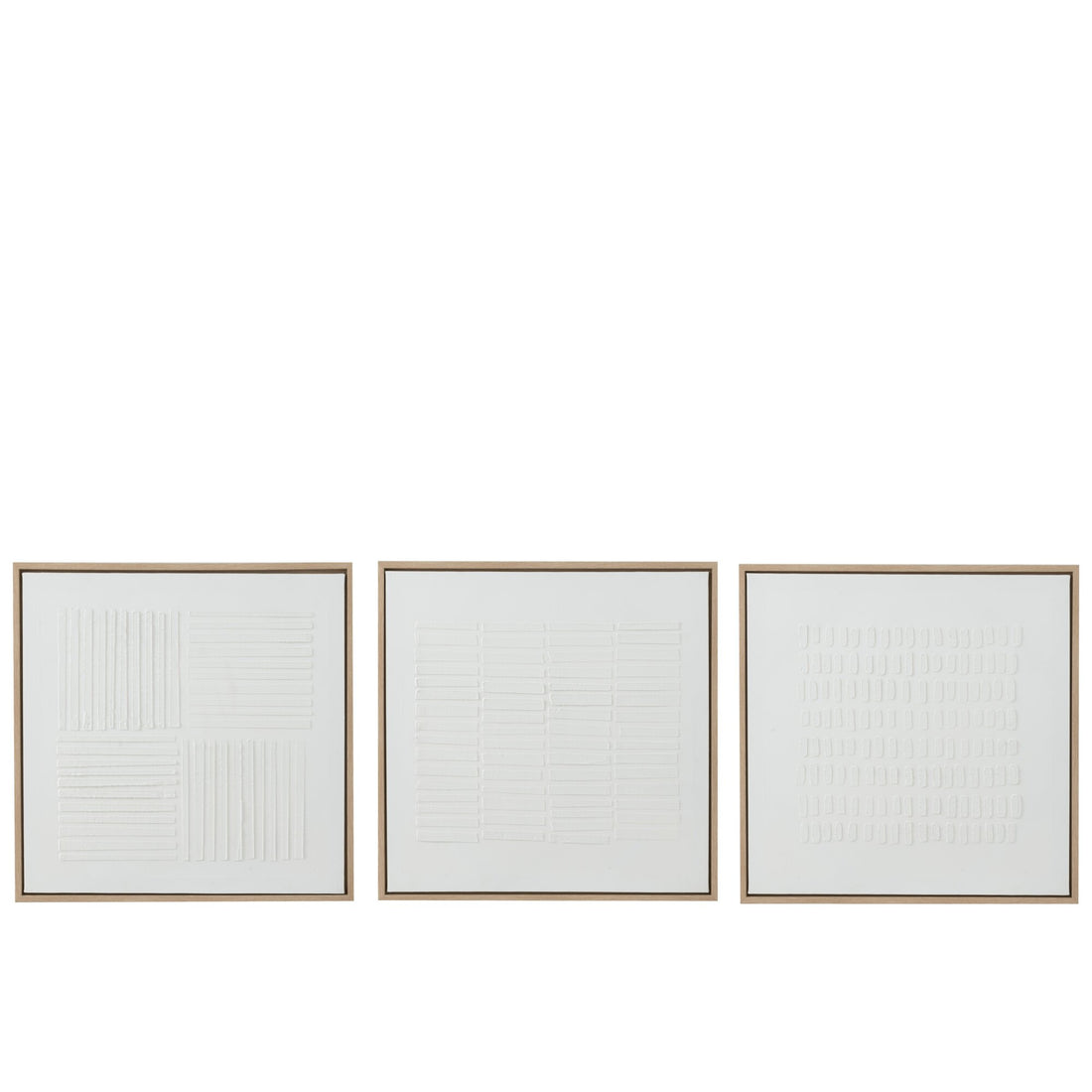 Painting Lines Canvas White Set of 3 J-Line