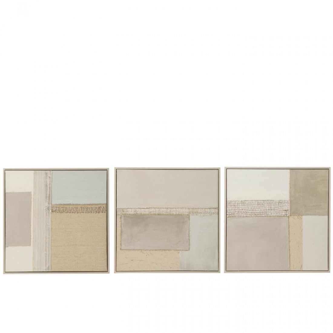 Painting Tod Canvas/Pine Wood Set of 3 J-Line