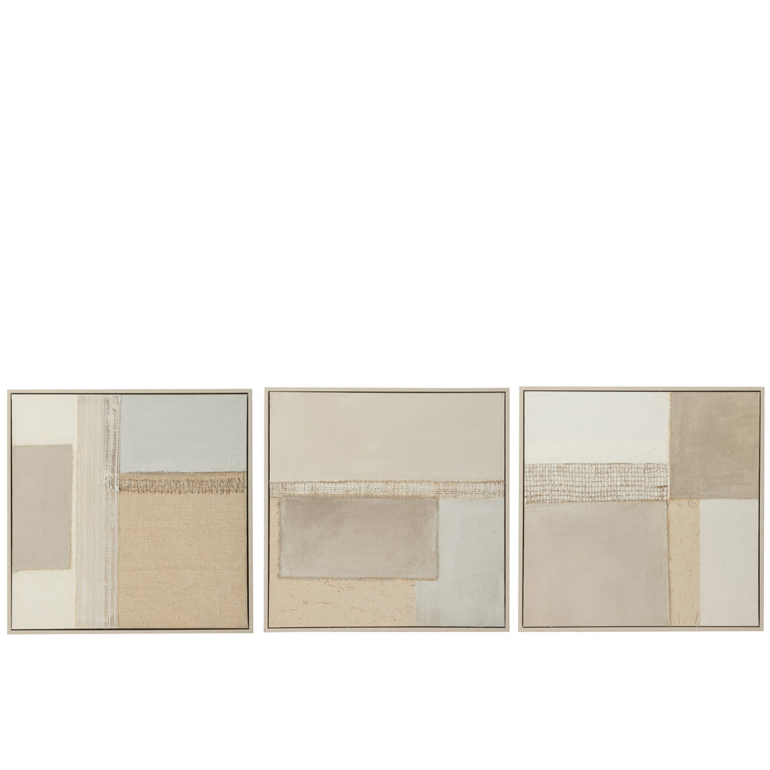 Painting Tod Canvas/Pine Wood Set of 3 J-Line