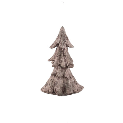 Set Van 3 Hascal Kerstbomen Cement Lichtbruin van PTMD, Hascal Kerstboom Small uit de set los op witte achtergrond