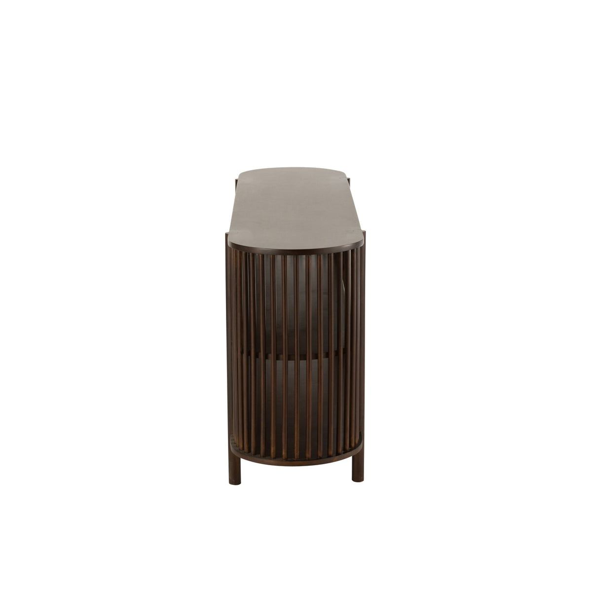 Side Table Conie 2 Shelves Mango Wood Dark Brown J-Line