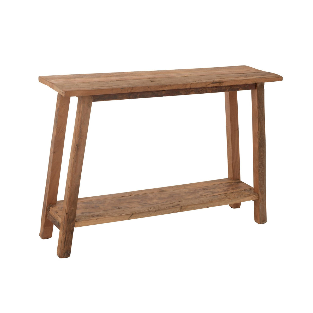 Square Side Table Recycled Wood Natural J-Line