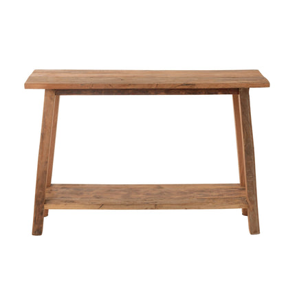 Square Side Table Recycled Wood Natural J-Line